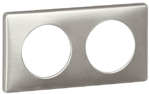 Рамка универсальная Legrand Celiane 2-м. металл алюминий  картинка